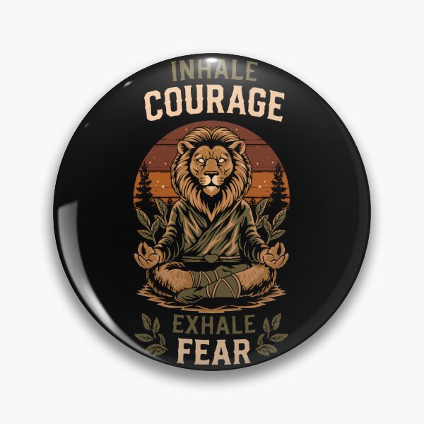 Item preview, Inhale Courage Exhale Fear T-Shirt designed and sold by phsycartwork.