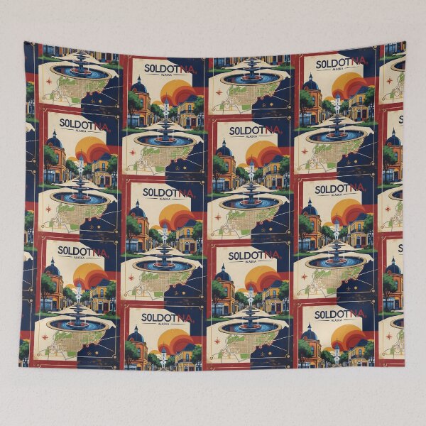 Item preview, Soldotna Alaska 1950s USA Vintage Travel Tourism designed and sold by TravelersGems.