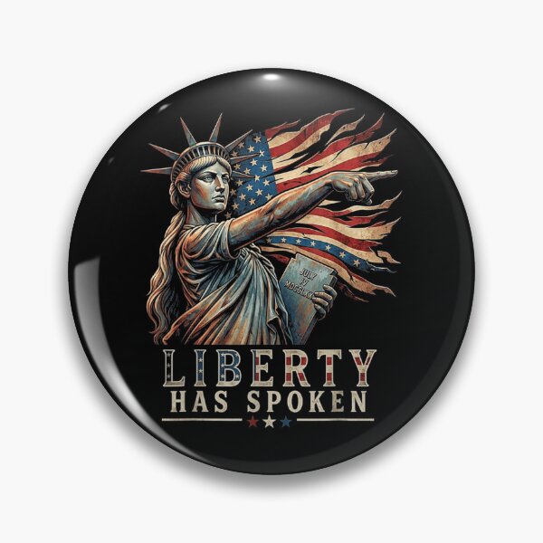 Item preview, Liberty Has Spoken Patriotic Statue of Liberty American Flag Fourth of July Shirt designed and sold by LittleNhutton.