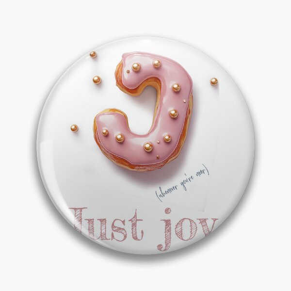 Item preview, Donut Alphabet Letter J - Just Joy - Fun Food Typography designed and sold by sabantha.