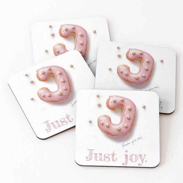 Item preview, Donut Alphabet Letter J - Just Joy - Fun Food Typography designed and sold by sabantha.