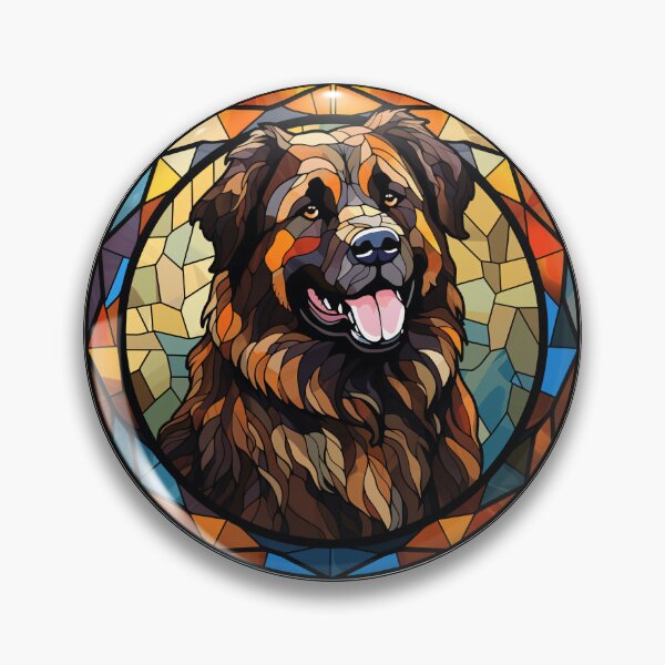 Item preview, Estrela Mountain Dog Stained Glass Leadlight Artistic Design Mom Dad designed and sold by rafaeltto.