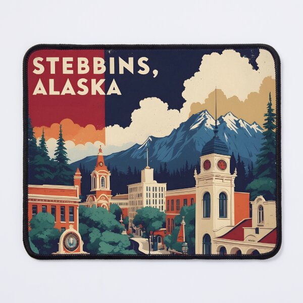 Item preview, Stebbins Alaska 1950s USA Vintage Travel Tourism designed and sold by TravelersGems.