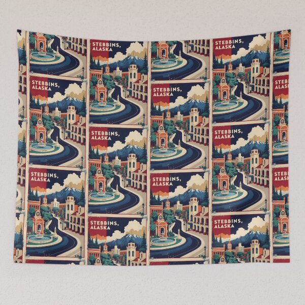 Item preview, Stebbins Alaska 1950s USA Vintage Travel Tourism designed and sold by TravelersGems.