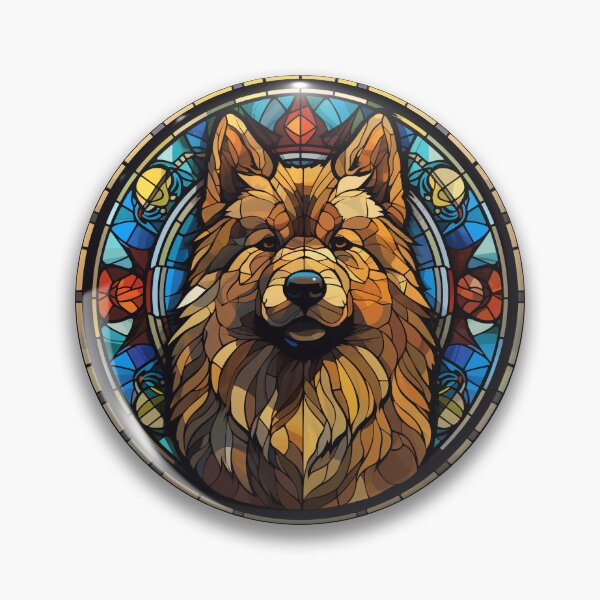 Item preview, Eurasier Dog Stained Glass Leadlight Artistic Design Mom Dad designed and sold by rafaeltto.