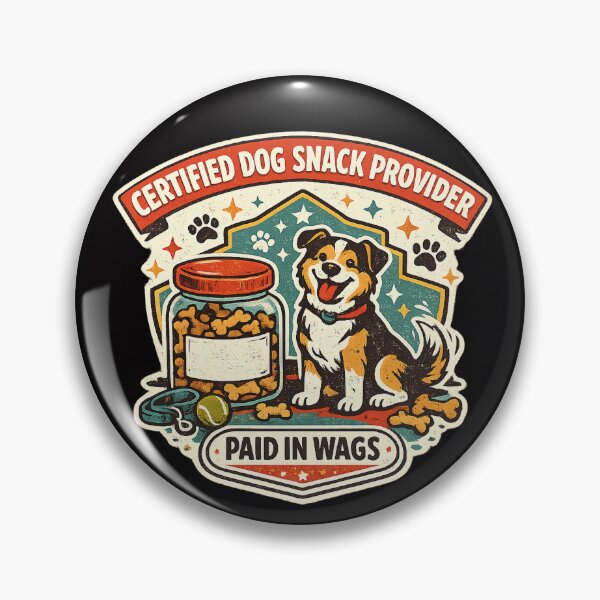 Item preview, Certified Dog Snack Provider - Funny Dog Owner Treat Jar Gift designed and sold by Concrete Coffee Studio.