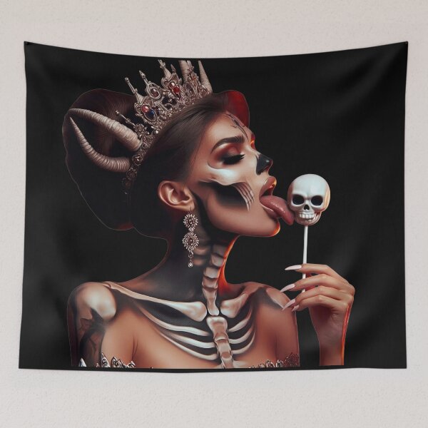 Item preview, Gothic Queen Licking Skull Pop designed and sold by Voodoo Store Paranormal Collections.