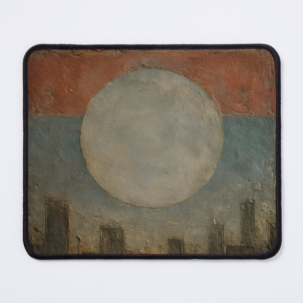 Item preview, Abstract Cityscape Beneath Muted Sun or Moon designed and sold by PandaTShirtShop.