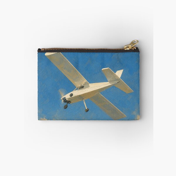 Item preview, Light Single-Engine Airplane Flying Over the Ocean Illustration designed and sold by EMairplanes.