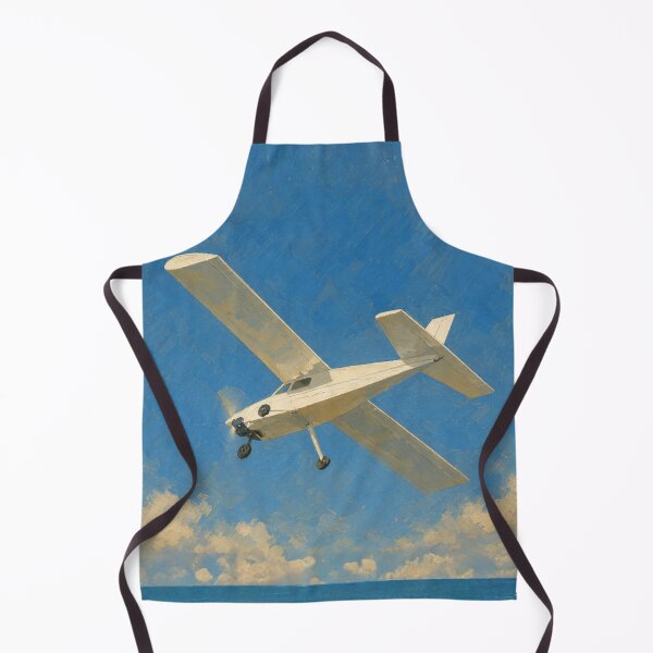 Item preview, Light Single-Engine Airplane Flying Over the Ocean Illustration designed and sold by EMairplanes.