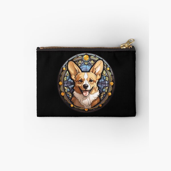 Item preview, Fawn Corgi Dog Stained Glass Leadlight Artistic Design Mom Dad designed and sold by rafaeltto.