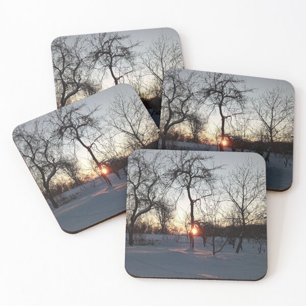 Item preview, Golden Hour Snowy Winter Forest designed and sold by Nature Moments.