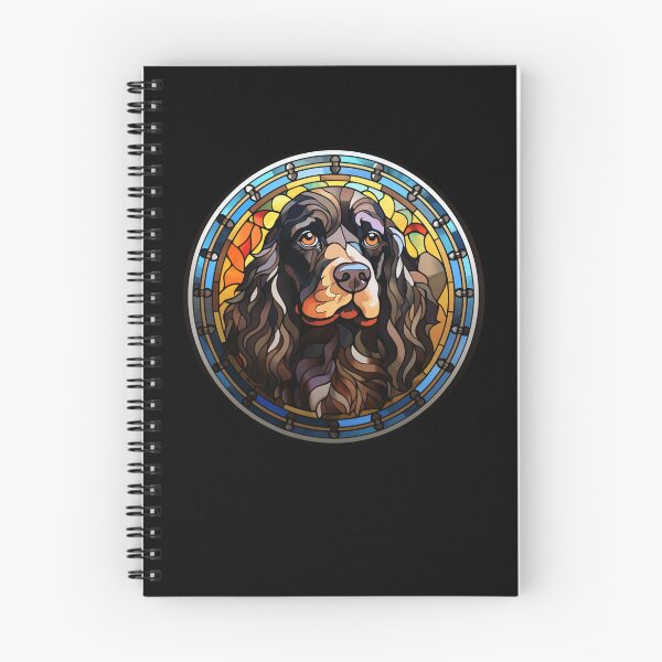 Item preview, Field Spaniel Dog Stained Glass Leadlight Artistic Design Mom Dad designed and sold by rafaeltto.