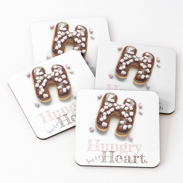 Item preview, Donut Alphabet Letter H - Hungry Heart - Fun Food Typography designed and sold by sabantha.