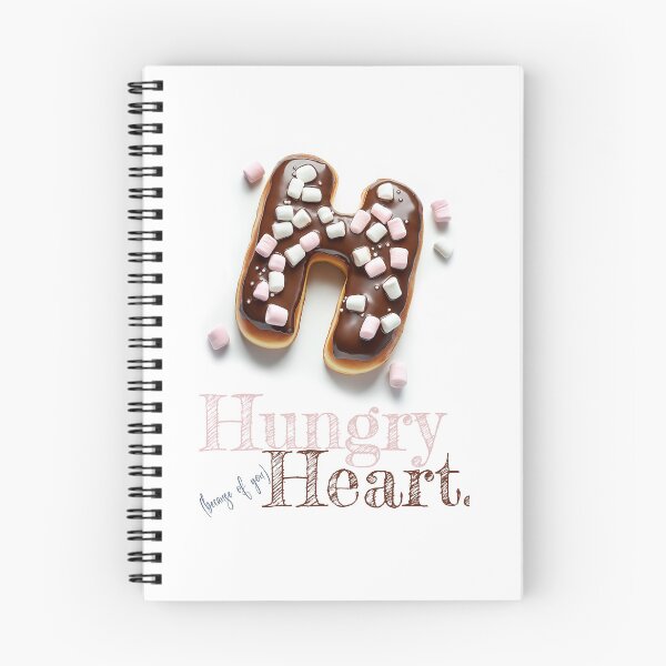 Item preview, Donut Alphabet Letter H - Hungry Heart - Fun Food Typography designed and sold by sabantha.