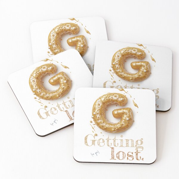 Item preview, Donut Alphabet Letter G - Getting Lost - Funny Food Typography designed and sold by sabantha.