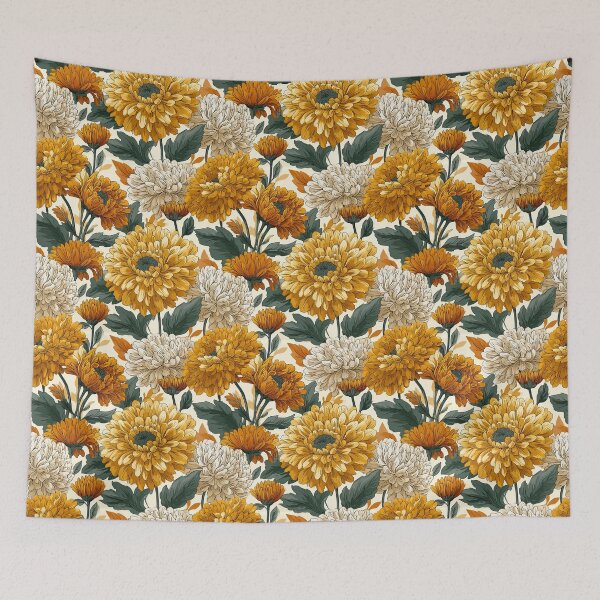 Item preview, Radiant Chrysanthemum  - Flower Garden Pattern  - Valentine Gifts For wife designed and sold by RoyalStarsPatts.