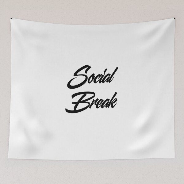 Item preview, Social Break Funny Mental Health Self Care Introvert designed and sold by FarazDesign110.