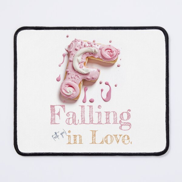 Item preview, Donut Alphabet Letter F - Falling in Love - Funny Food Typography Description designed and sold by sabantha.