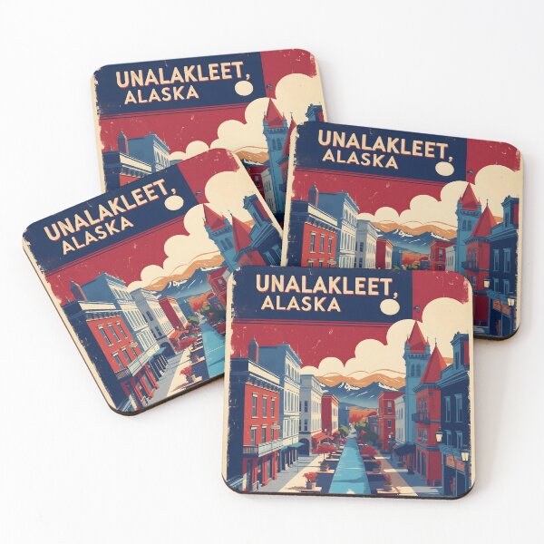 Item preview, Unalakleet Alaska 1950s USA Vintage Travel Tourism designed and sold by TravelersGems.