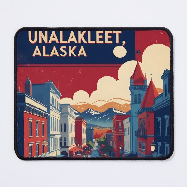 Item preview, Unalakleet Alaska 1950s USA Vintage Travel Tourism designed and sold by TravelersGems.