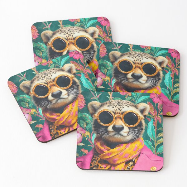 Item preview, Dandy Cheetah Stylish Wildcat designed and sold by artsandsoul.
