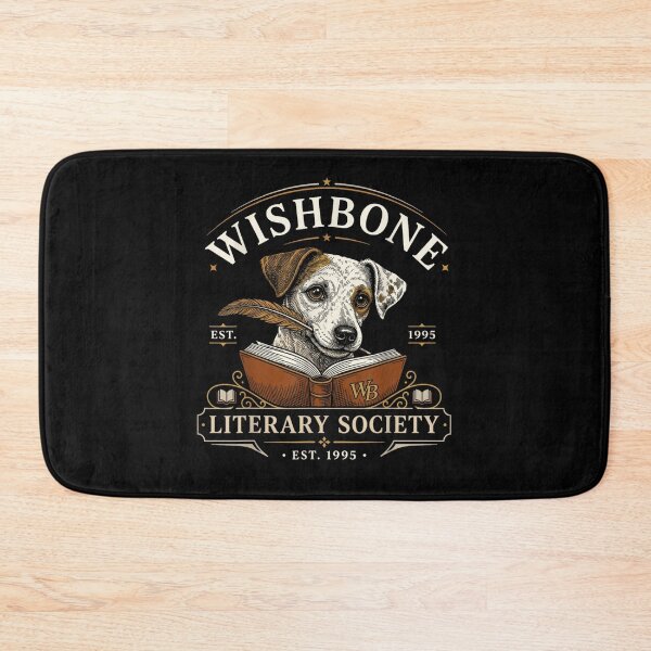 Item preview, Wishbone Literary Society Est 1995 Jack Russell Terrier Book Lovers Club designed and sold by EricCotanori.