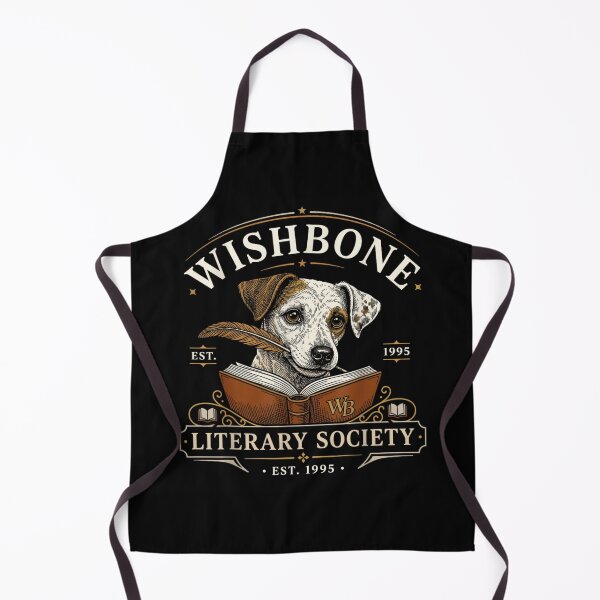 Item preview, Wishbone Literary Society Est 1995 Jack Russell Terrier Book Lovers Club designed and sold by EricCotanori.