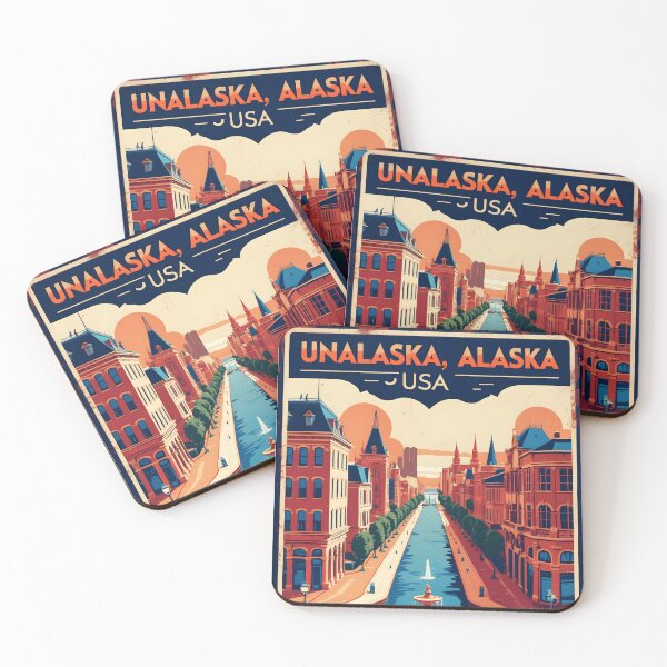 Item preview, Unalaska Alaska 1950s USA Vintage Travel Tourism designed and sold by TravelersGems.