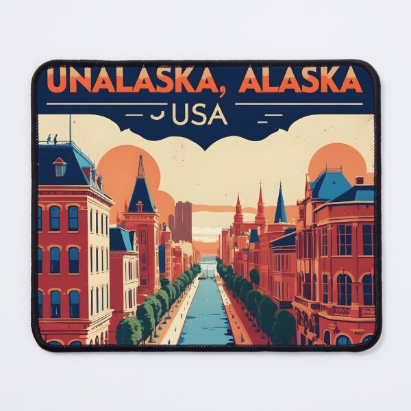 Item preview, Unalaska Alaska 1950s USA Vintage Travel Tourism designed and sold by TravelersGems.