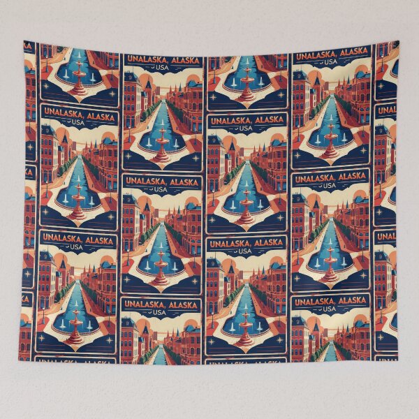 Item preview, Unalaska Alaska 1950s USA Vintage Travel Tourism designed and sold by TravelersGems.