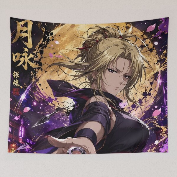Item preview, Tsukuyo Moonlit Kunoichi – Anime Ninja Fan Art designed and sold by Dyan4.