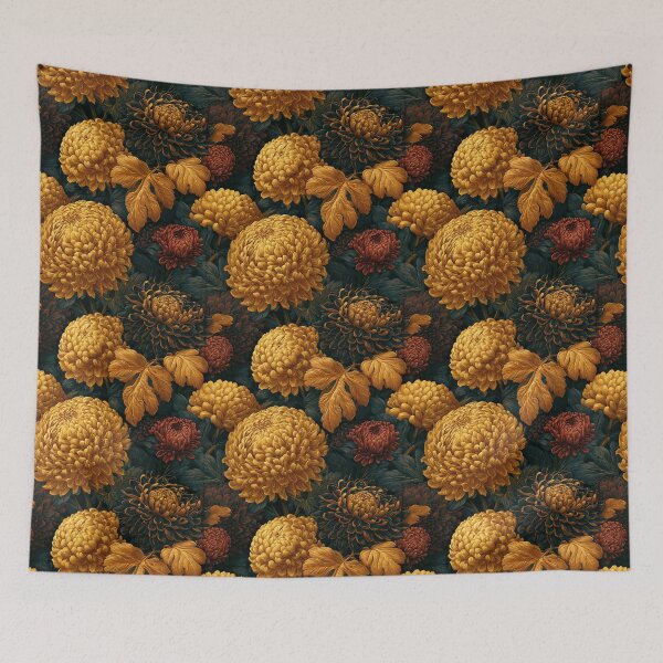 Item preview, Stunning Chrysanthemum Flower  - Botanical Garden Pattern  - Valentine'S Day Gifts designed and sold by RoyalStarsPatts.