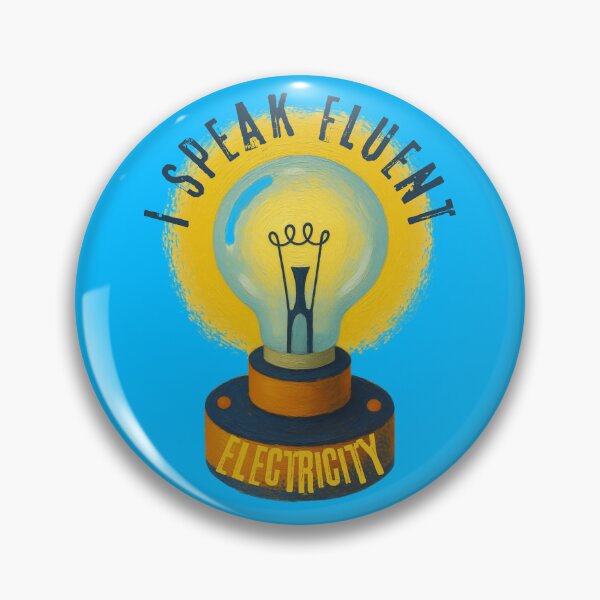 Item preview, I Speak Fluent Electricity | Funny Electrician Light Bulb Design designed and sold by lazulishop.