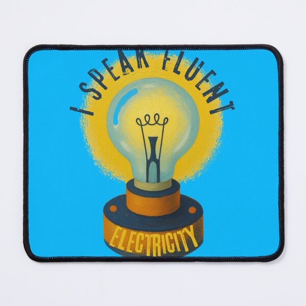 Item preview, I Speak Fluent Electricity | Funny Electrician Light Bulb Design designed and sold by lazulishop.
