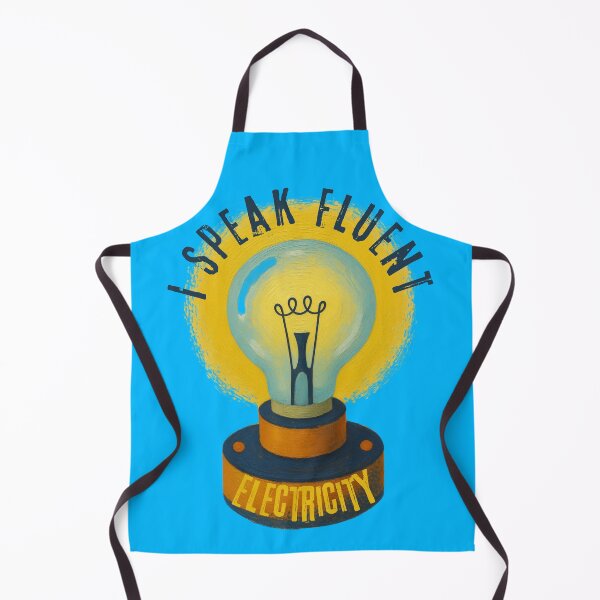 Item preview, I Speak Fluent Electricity | Funny Electrician Light Bulb Design designed and sold by lazulishop.