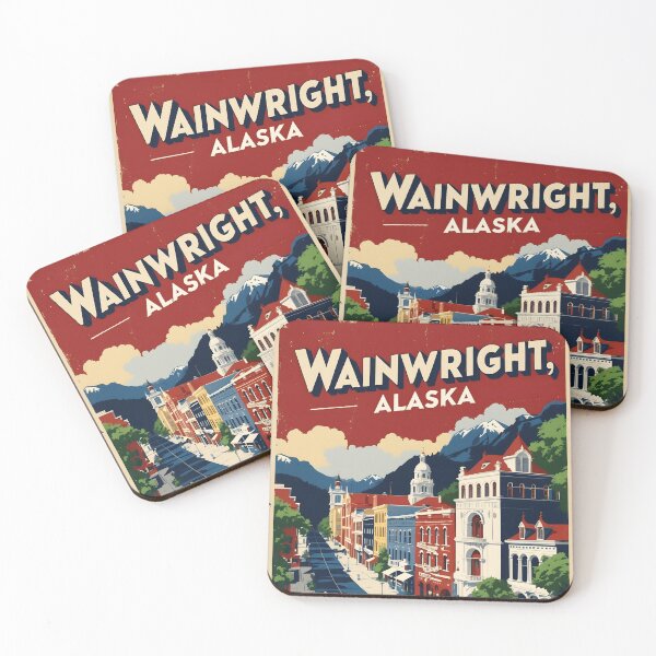 Item preview, Wainwright Alaska 1950s USA Vintage Travel Tourism designed and sold by TravelersGems.