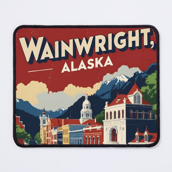 Item preview, Wainwright Alaska 1950s USA Vintage Travel Tourism designed and sold by TravelersGems.