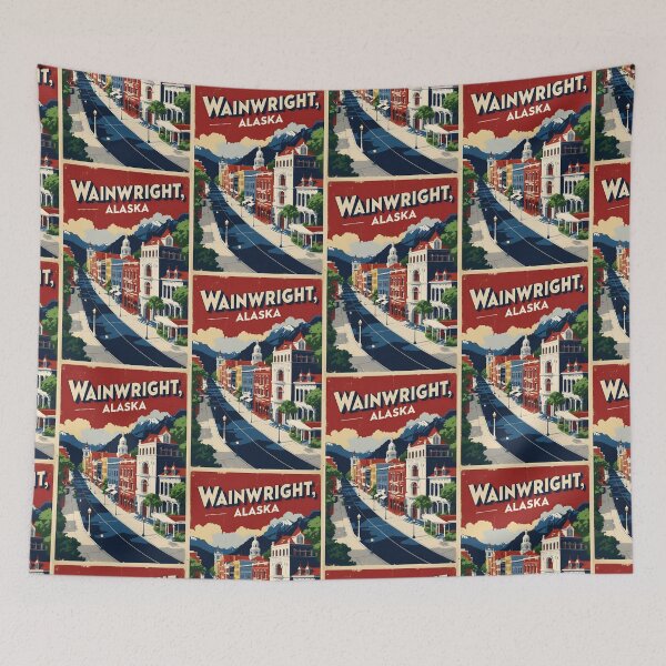 Item preview, Wainwright Alaska 1950s USA Vintage Travel Tourism designed and sold by TravelersGems.