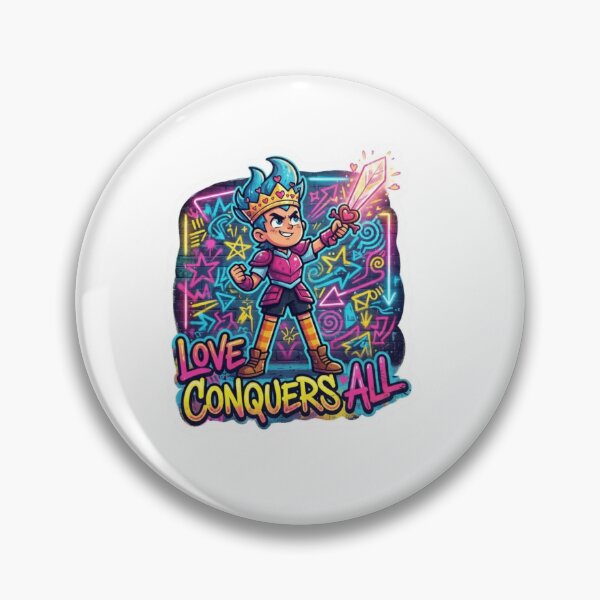 Item preview, Love Conquers All Heart Sticker designed and sold by Imaginarium of Chaos falcon88 .