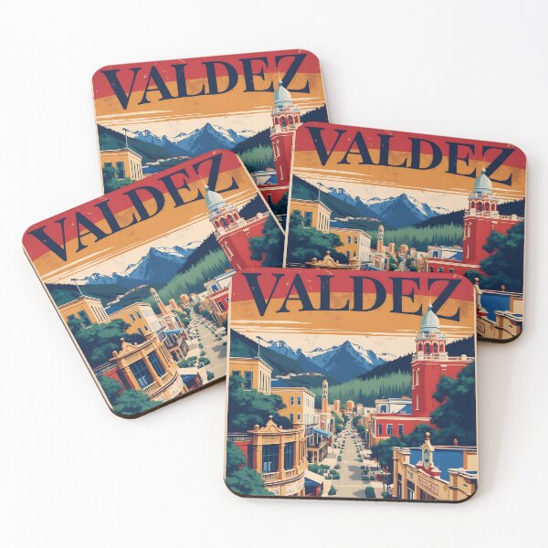 Item preview, Valdez Alaska 1950s USA Vintage Travel Tourism designed and sold by TravelersGems.