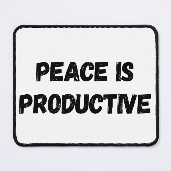 Item preview, Peace Is Productive Mindful Slow Living Wellness Gift Tee designed and sold by FarazDesign110.