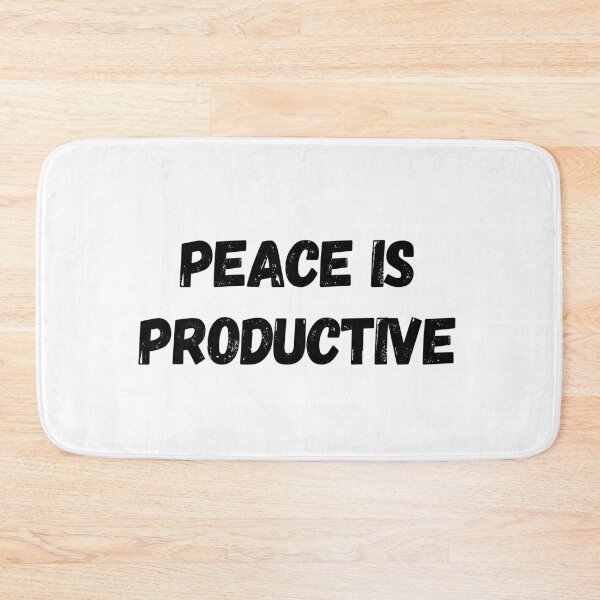Item preview, Peace Is Productive Mindful Slow Living Wellness Gift Tee designed and sold by FarazDesign110.