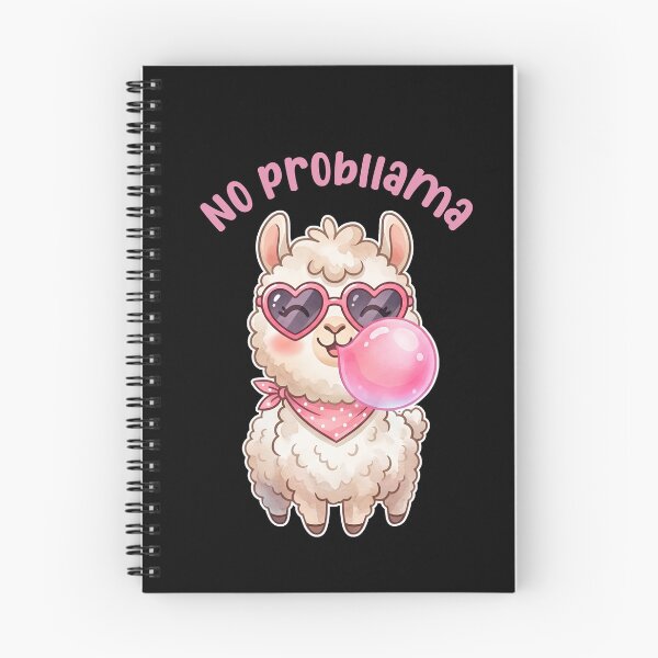 Item preview, No Prob-llama Funny Llama – Cool Cartoon Animal Pun designed and sold by stylishdzign.