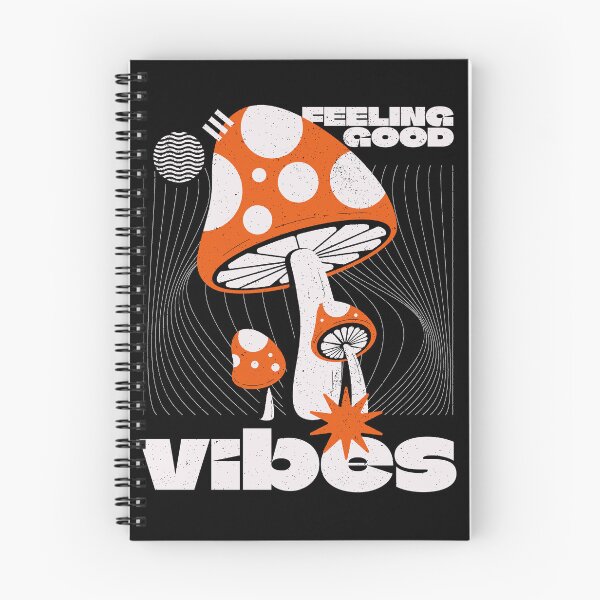 Item preview, Felling Good Vibes Mushroom Retro  Streetwear Aesthetic designed and sold by RuRu studio.
