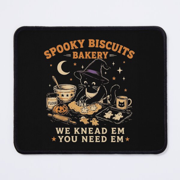 Item preview, Spooky Biscuits Bakery Cute Witch Cat Halloween Baking Pun designed and sold by haitrieuic96.