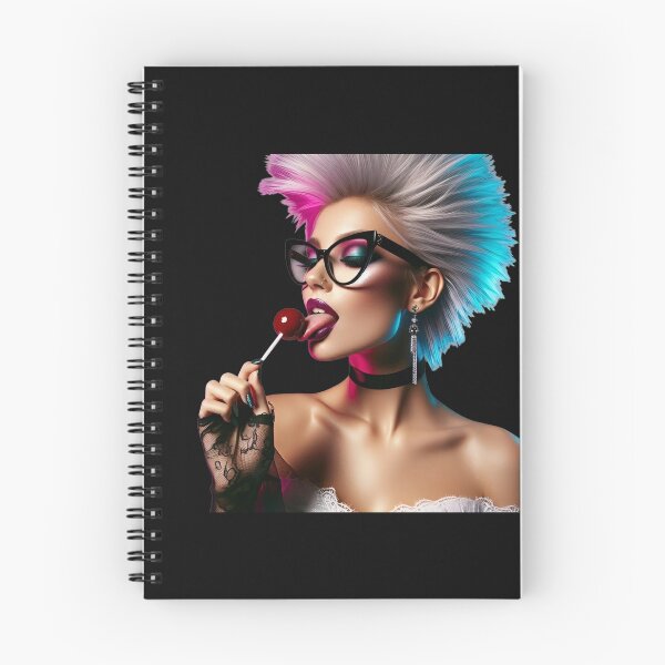 Item preview, Cyberpunk Girl Licking Candy Pop designed and sold by Voodoo Store Paranormal Collections.