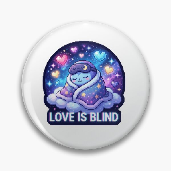 Item preview, Love Is Blind Cosmic Sticker designed and sold by Imaginarium of Chaos falcon88 .