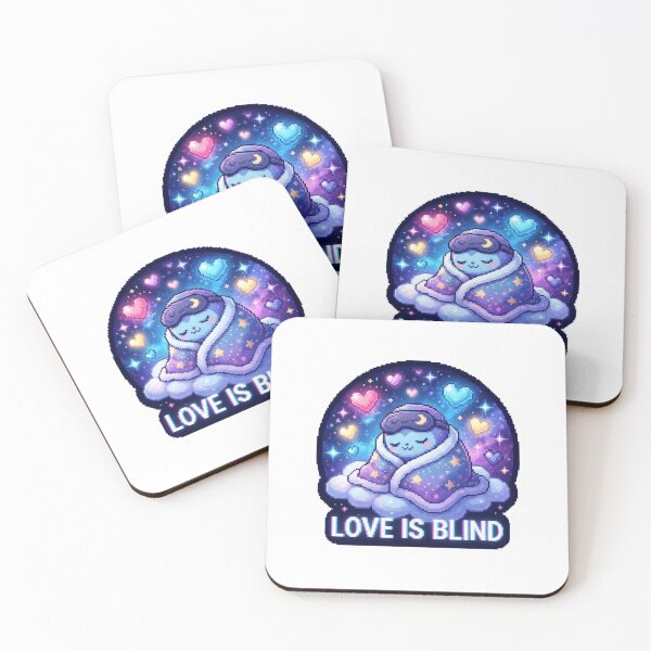 Item preview, Love Is Blind Cosmic Sticker designed and sold by Imaginarium of Chaos falcon88 .