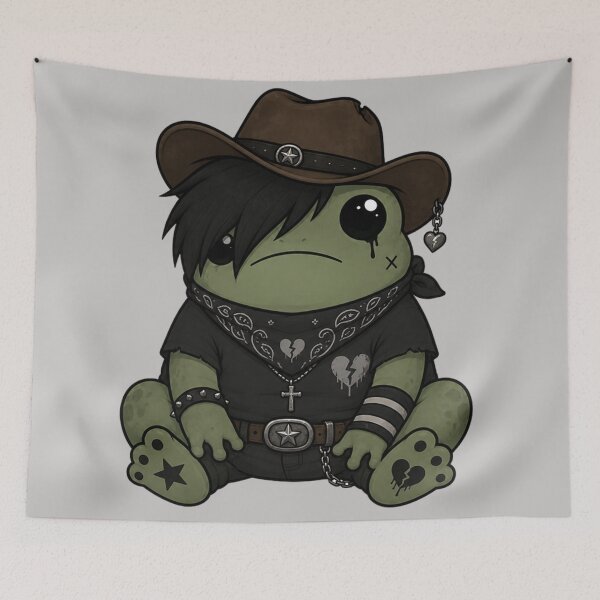 Item preview, Emo Frog Hat designed and sold by Planetporridge.
